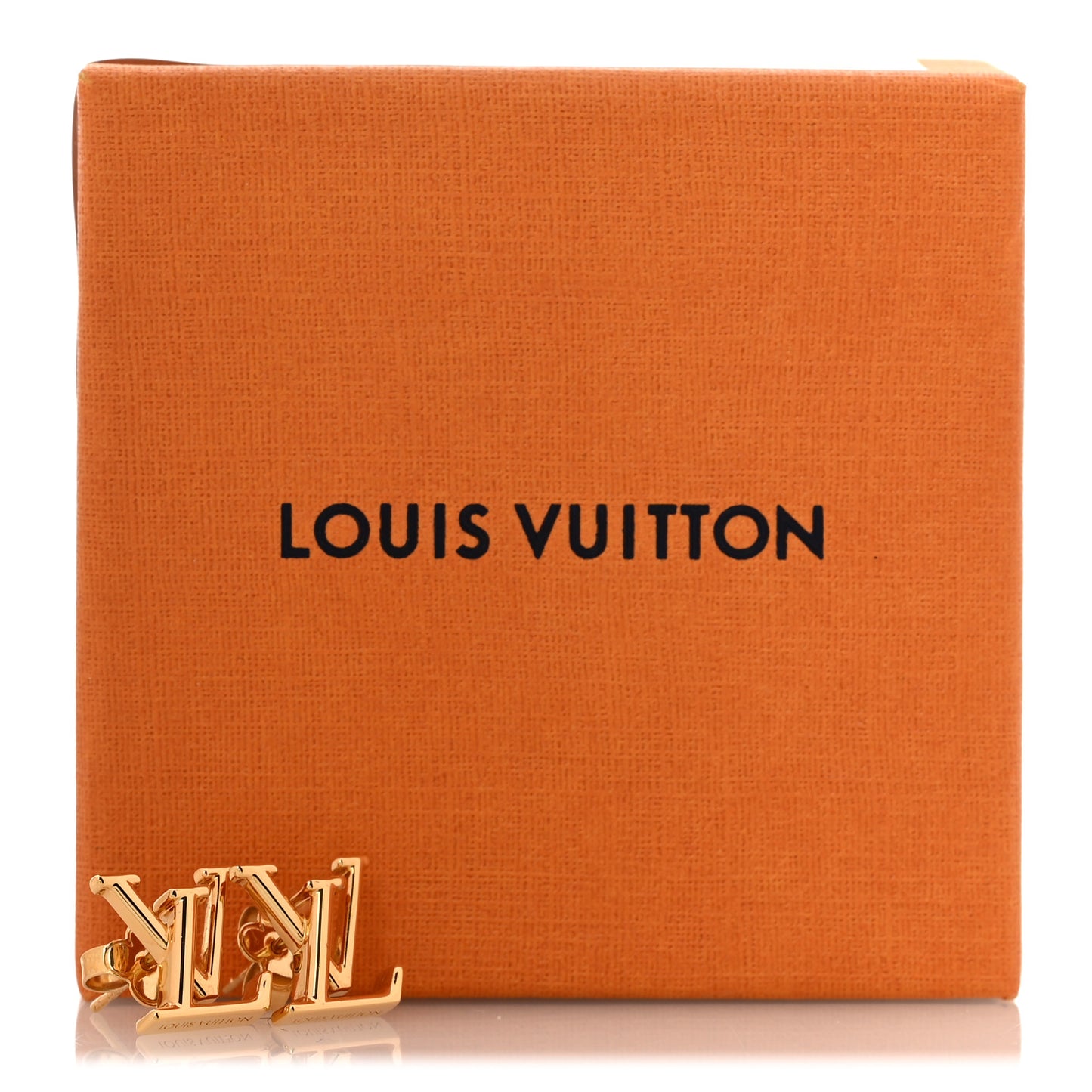 Metal LV Iconic Earrings Gold