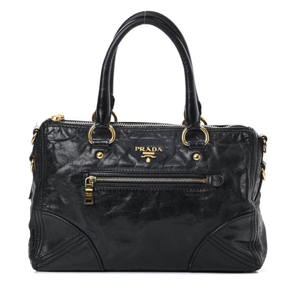 Prada Vitello Shine Shopping Satchel Black 1 of 20