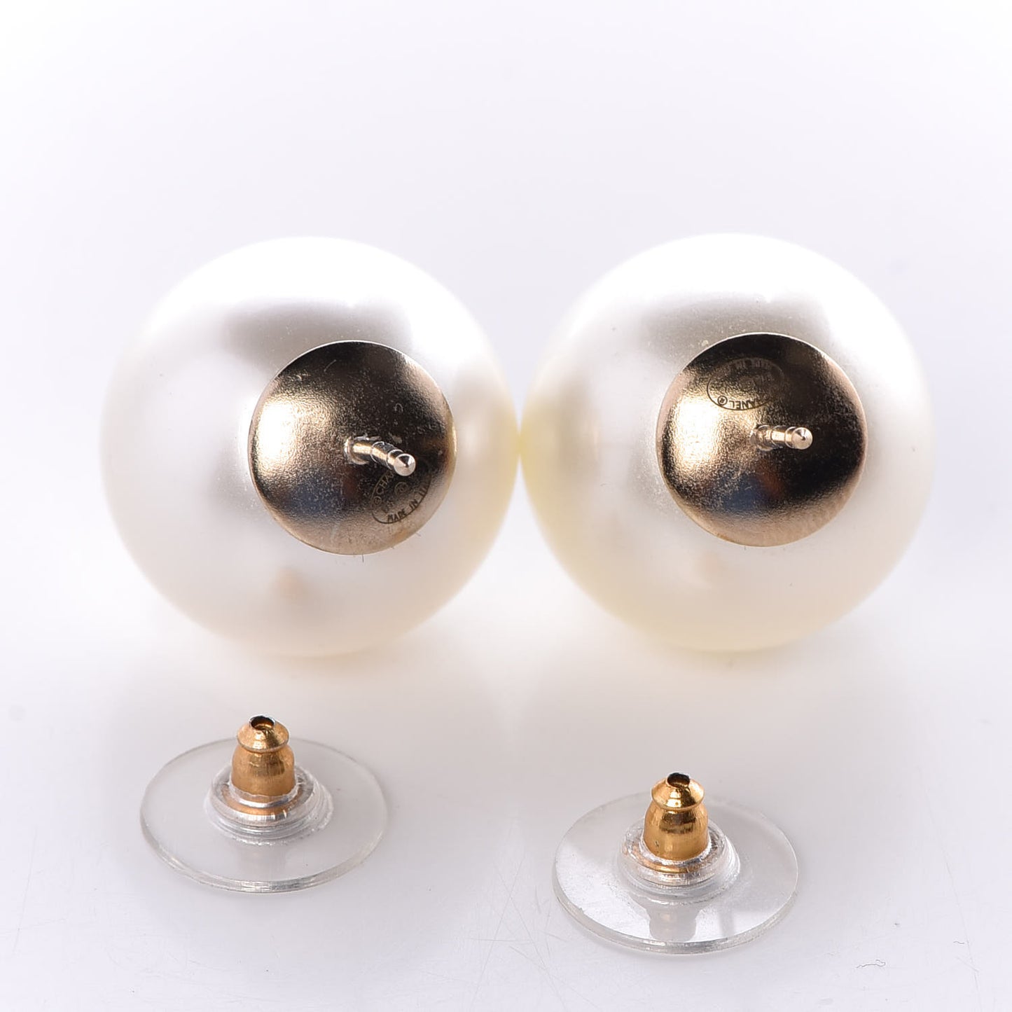 Pearl CC Large Earrings Gold