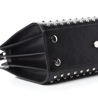 Saint Laurent Grain De Poudre Studded Nano Sac De Jour Black 6 of 9