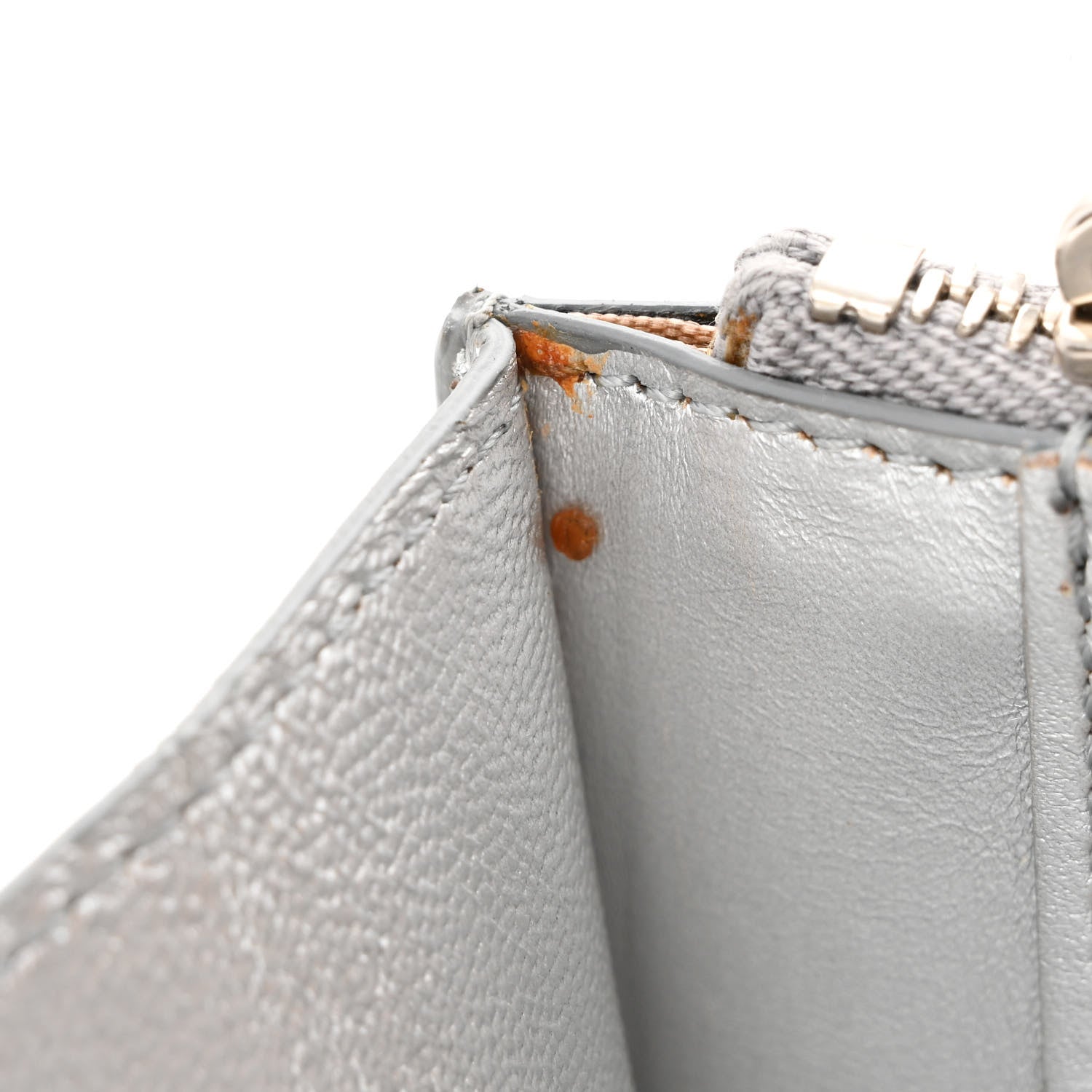 Givenchy Metallic Calfskin Pandora Chain Wallet Silver 12 of 13