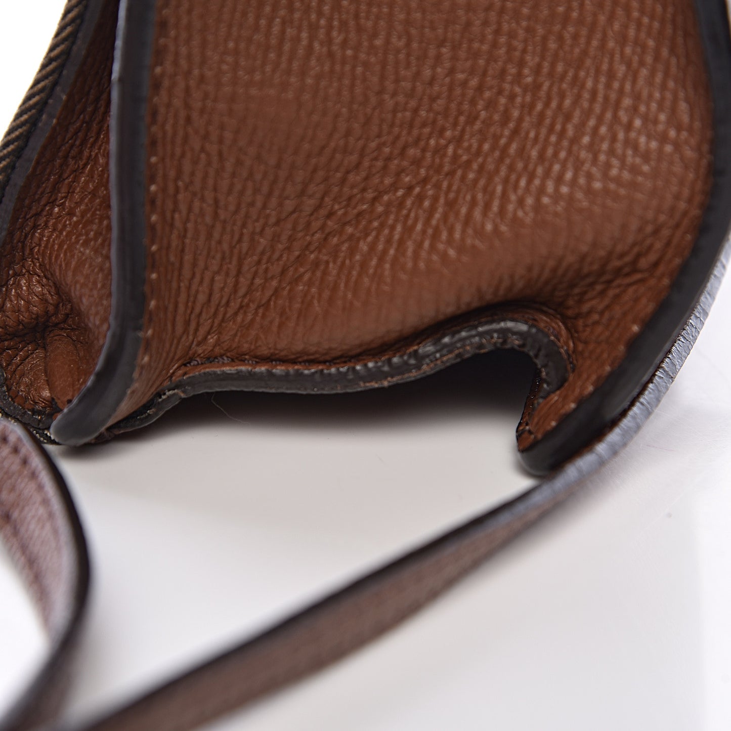 Derby Calfskin House Check Small Macken Crossbody Bag Tan
