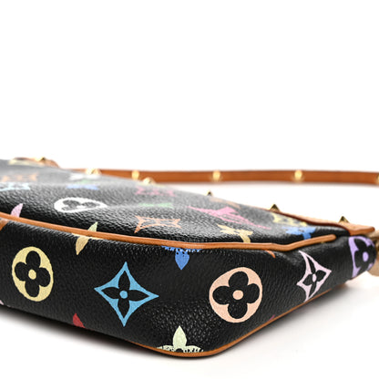 Louis Vuitton Monogram Multicolor Pochette Accessories Black 10 of 13