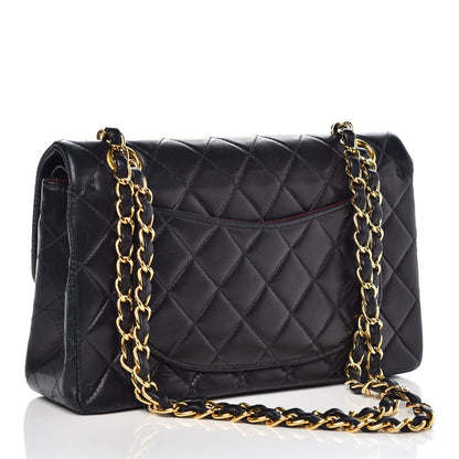 Chanel Lambskin Quilted Small Double Flap Navy 3 of 15