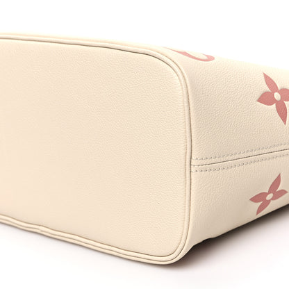 Louis Vuitton Empreinte Monogram Giant Neverfull MM Creme Rose Trianon 10 of 10