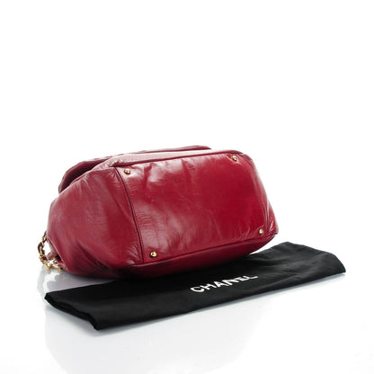 Chanel Lambskin Jersey Large Scales Flap Red 4 of 7