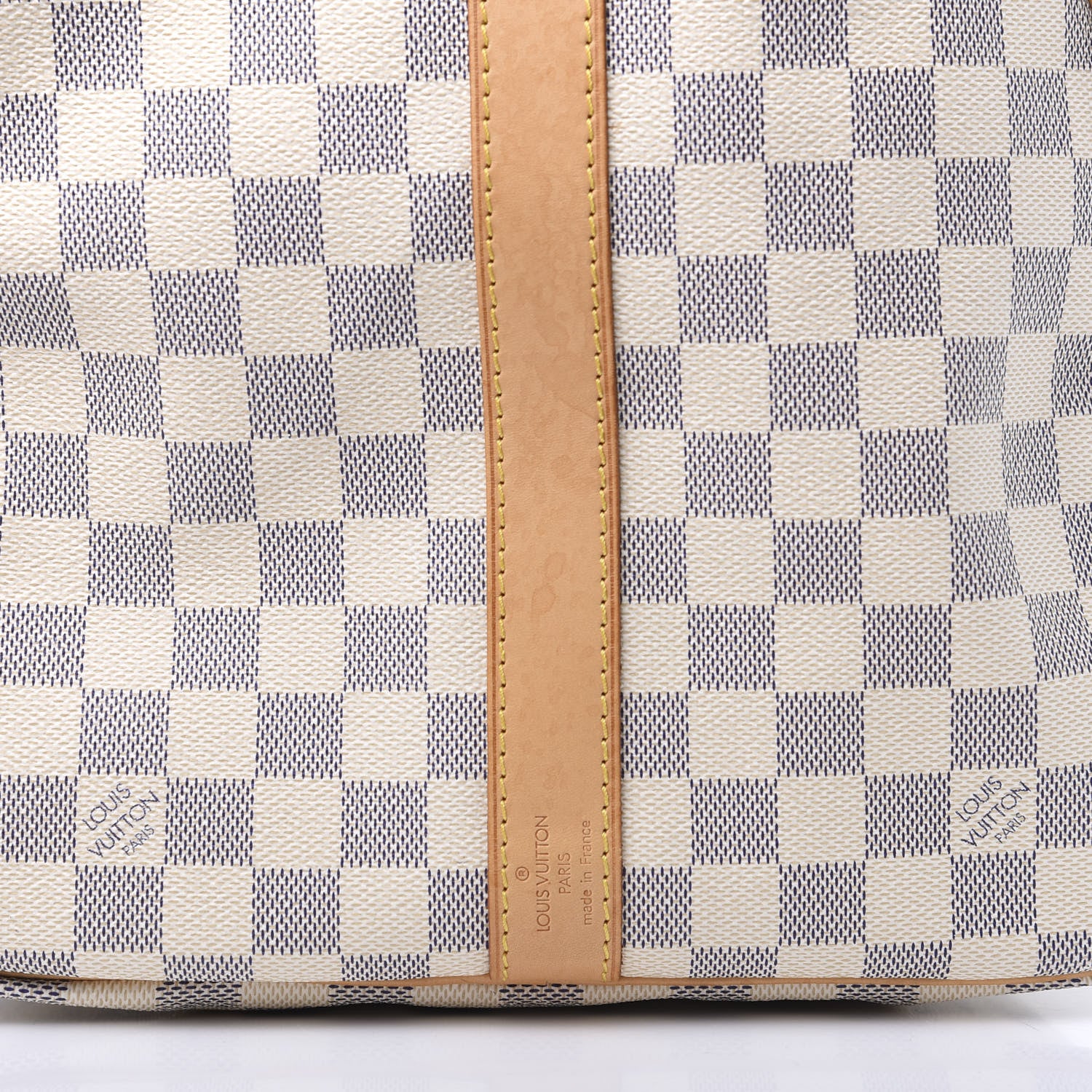 Louis Vuitton Damier Azur Keepall Bandouliere 55 8 of 9