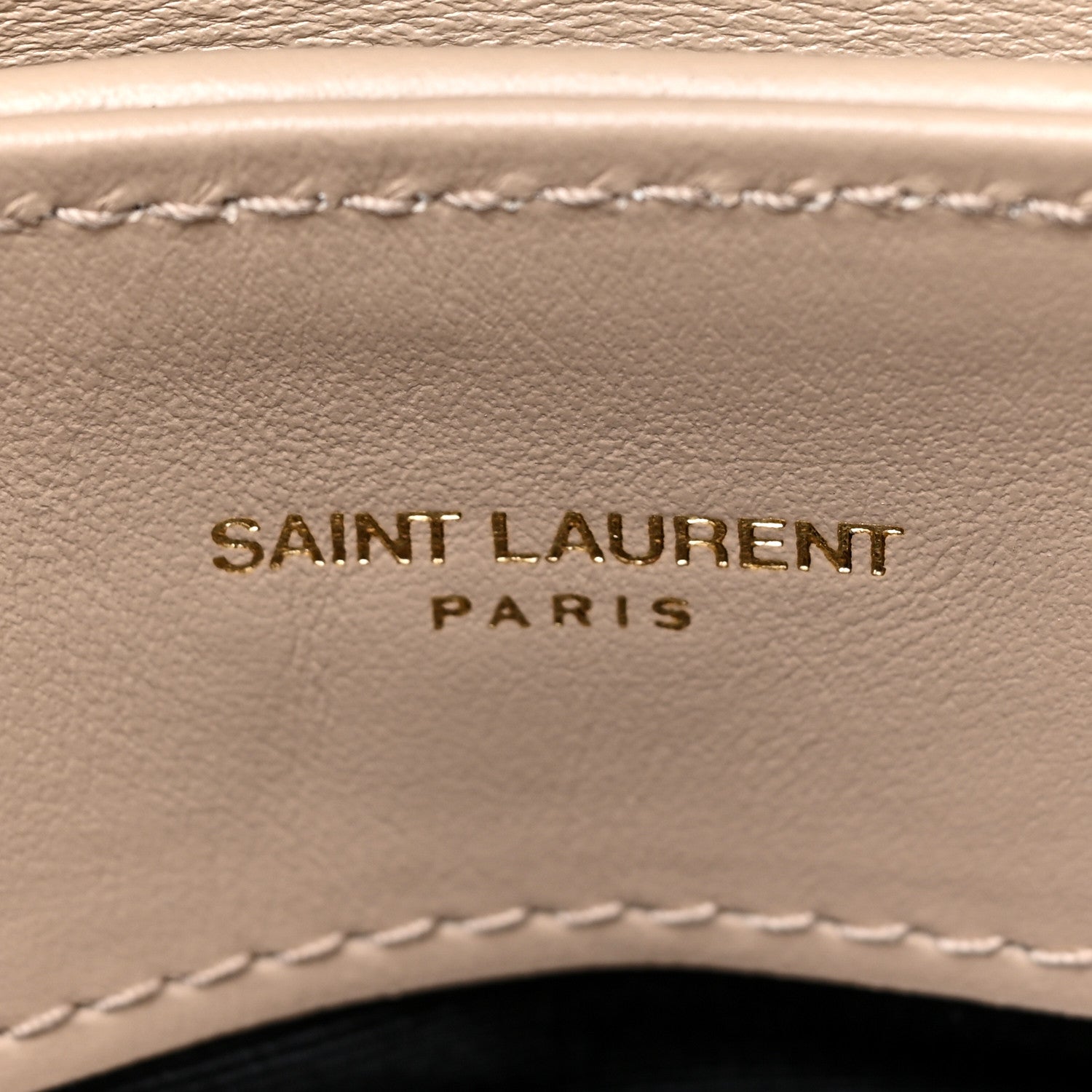 Saint Laurent Calfskin Y Quilted Monogram Small Loulou Chain Satchel Dark Beige 8 of 14