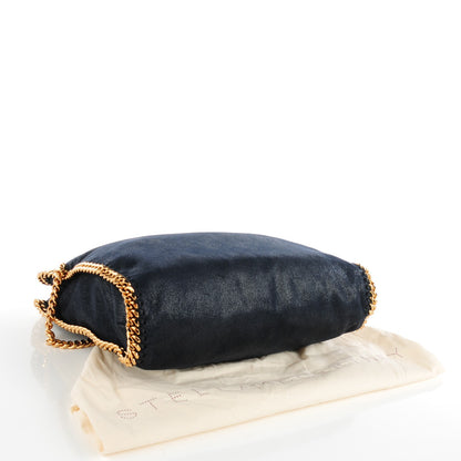 Stella McCartney Shaggy Deer Falabella Fold Over Tote Navy 4 of 9