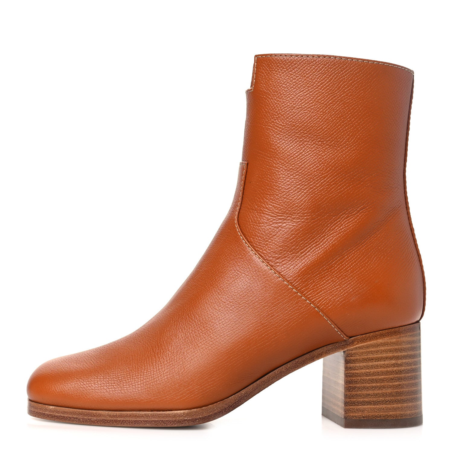 Hermes Epsom Womens Flatteuse 60 Ankle Boot 36 Naturel 1 of 9