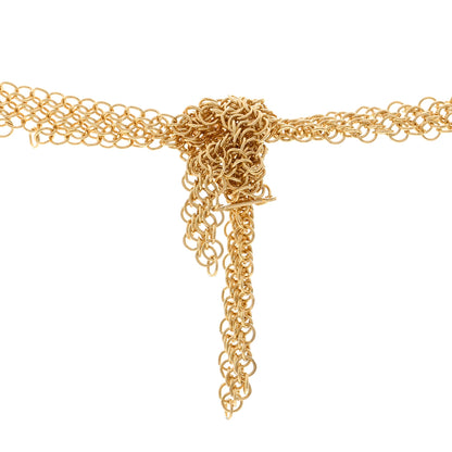 Tiffany 18k Yellow Gold Elsa Peretti Mesh Bib Necklace 4 of 5