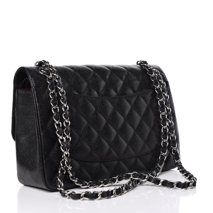 Chanel Caviar Quilted Jumbo Double Flap Black 3 of 18