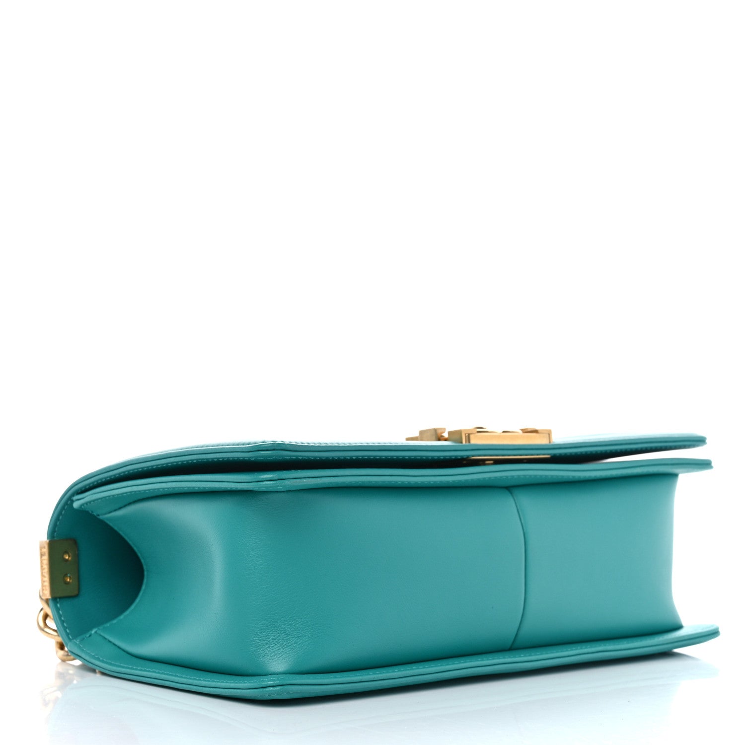 Chanel Calfskin Quilted Medium Boy Flap Turquoise 4 of 10