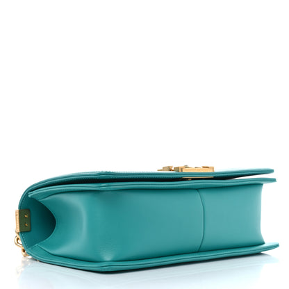 Chanel Calfskin Quilted Medium Boy Flap Turquoise 4 of 10