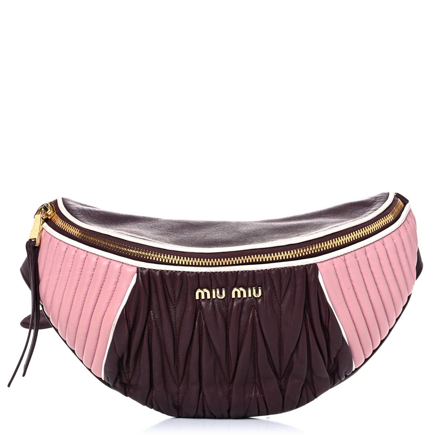 Nappa Matelasse Belt Bag Granato Rosa