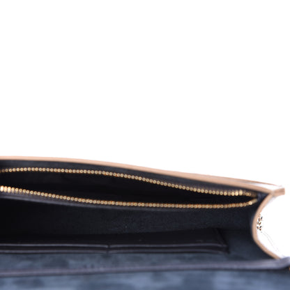Christian Dior Metallic Patent Micro-Cannage 30 Montaigne 2 in 1 Pouch Gold 5 of 11