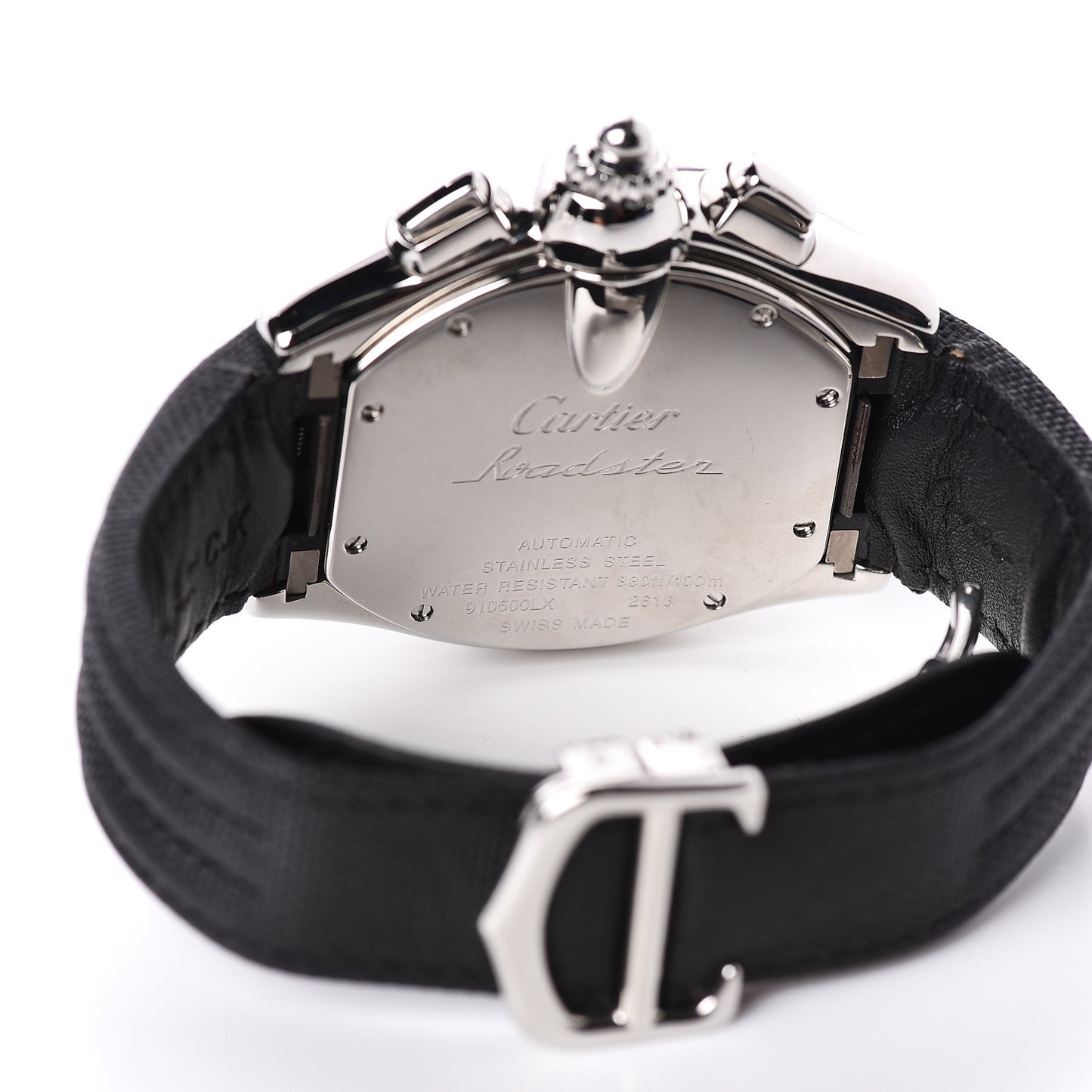 Stainless Steel Nylon 42mm Roadster Chronograph Automatic Watch Black