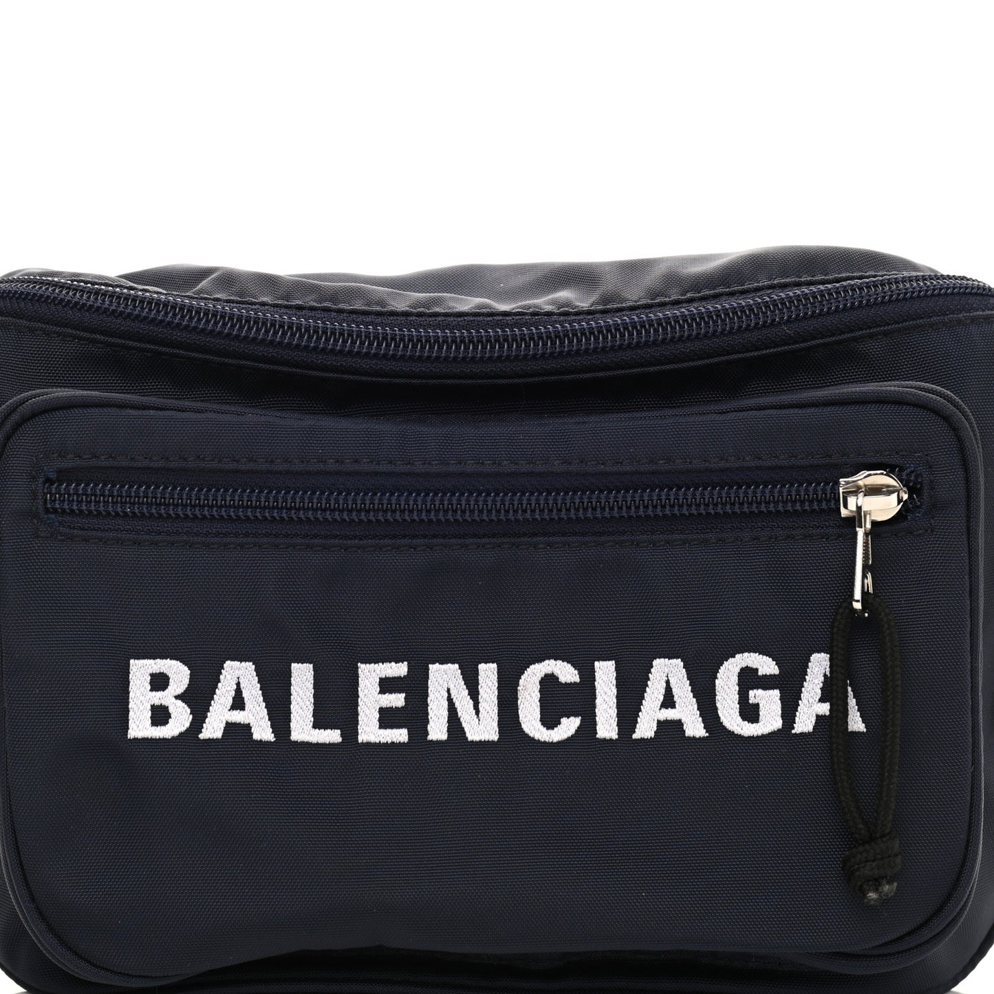 Sport Nylon Logo Embroidered Wheel Beltpack Navy Blue Red