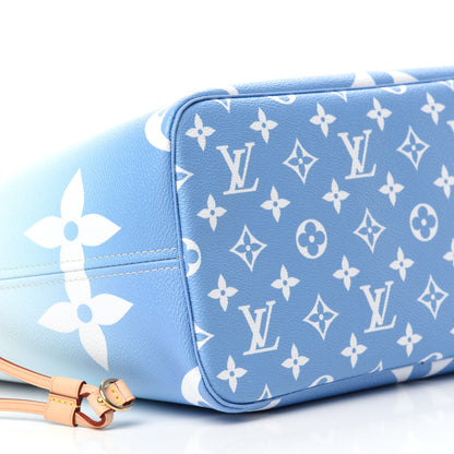 Louis Vuitton Monogram Giant By The Pool Neverfull MM Blue 6 of 9