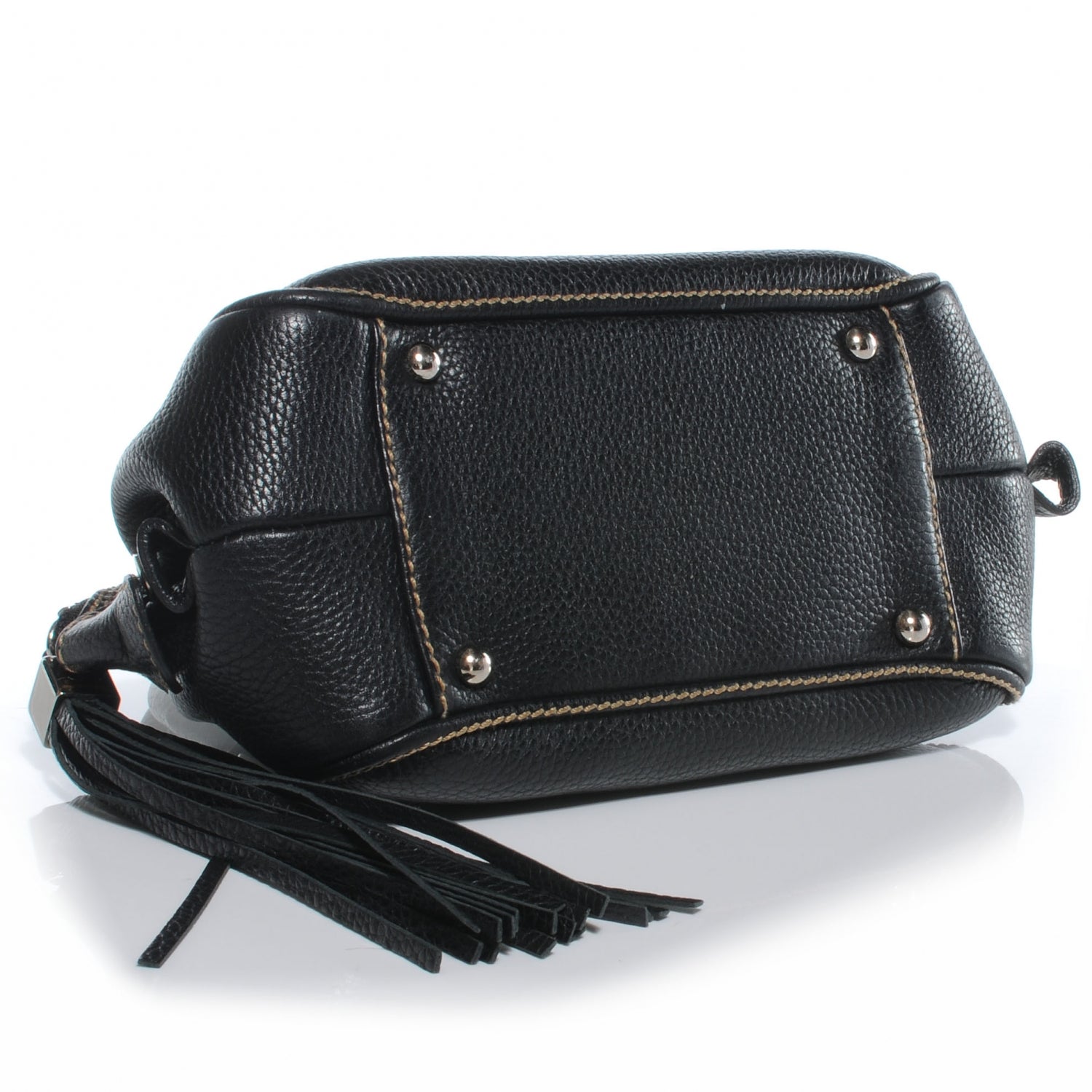 Chanel Leather Small Tassel Handbag Black 4 of 7