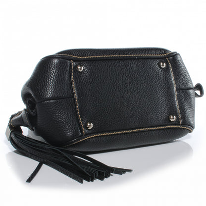 Chanel Leather Small Tassel Handbag Black 4 of 7