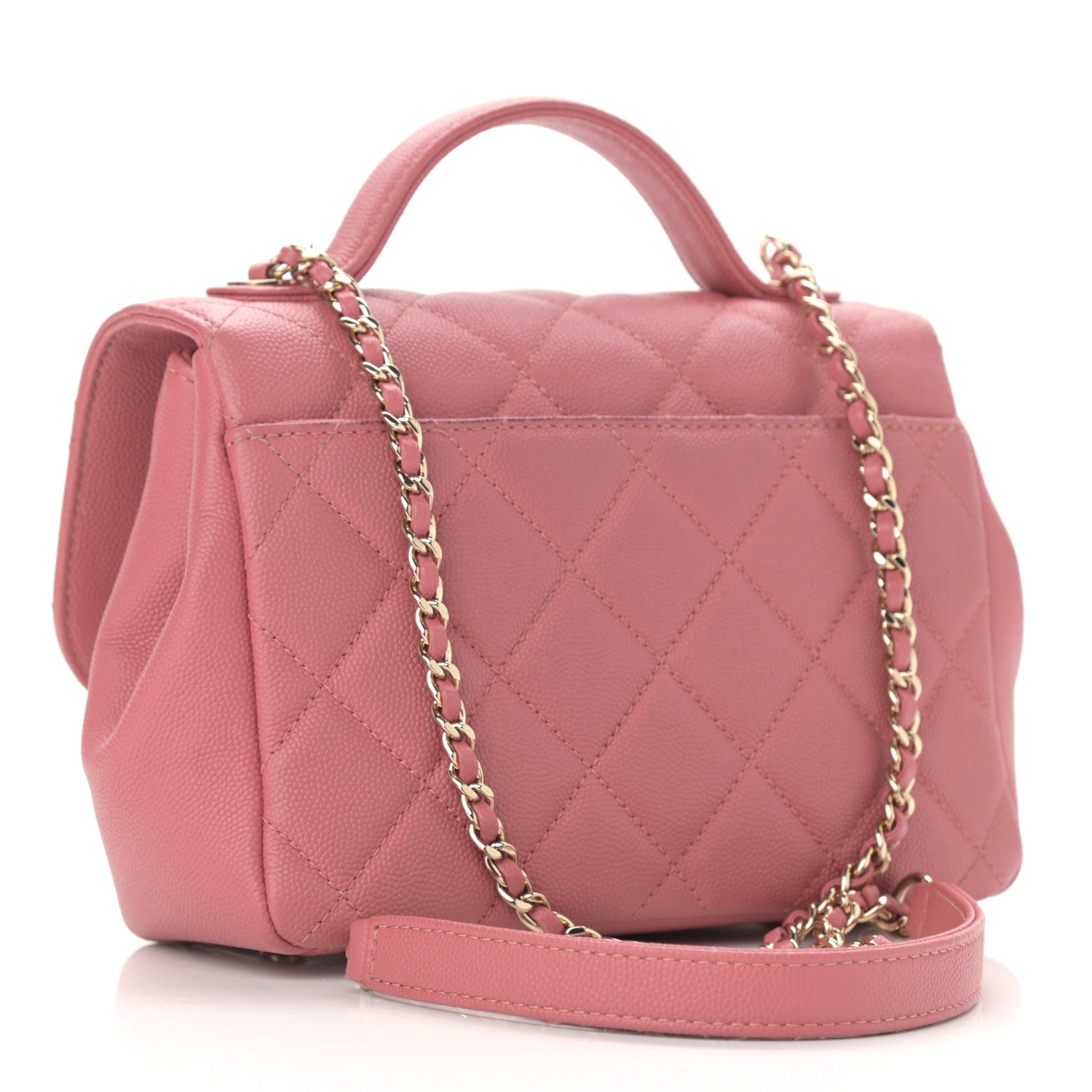 Chanel Caviar Quilted Medium Business Affinity Flap Pink 2 of 12
