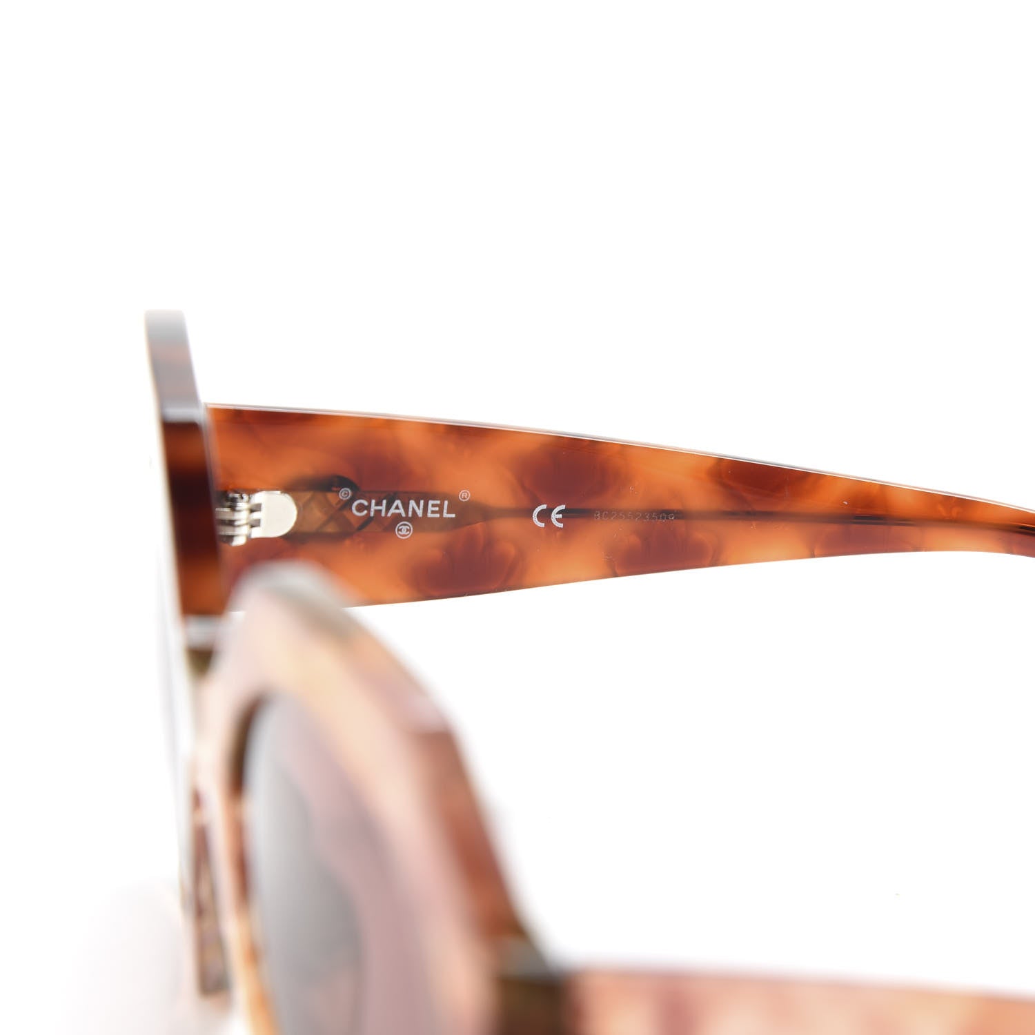 Chanel Acetate Round Sunglasses 71348A Pink Dark Tortoise 5 of 8