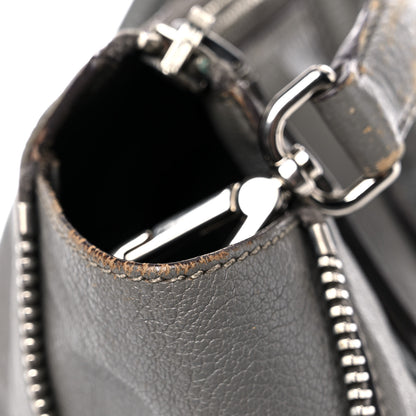 Miu Miu Goatskin Madras Zip Tote Pomice 13 of 28