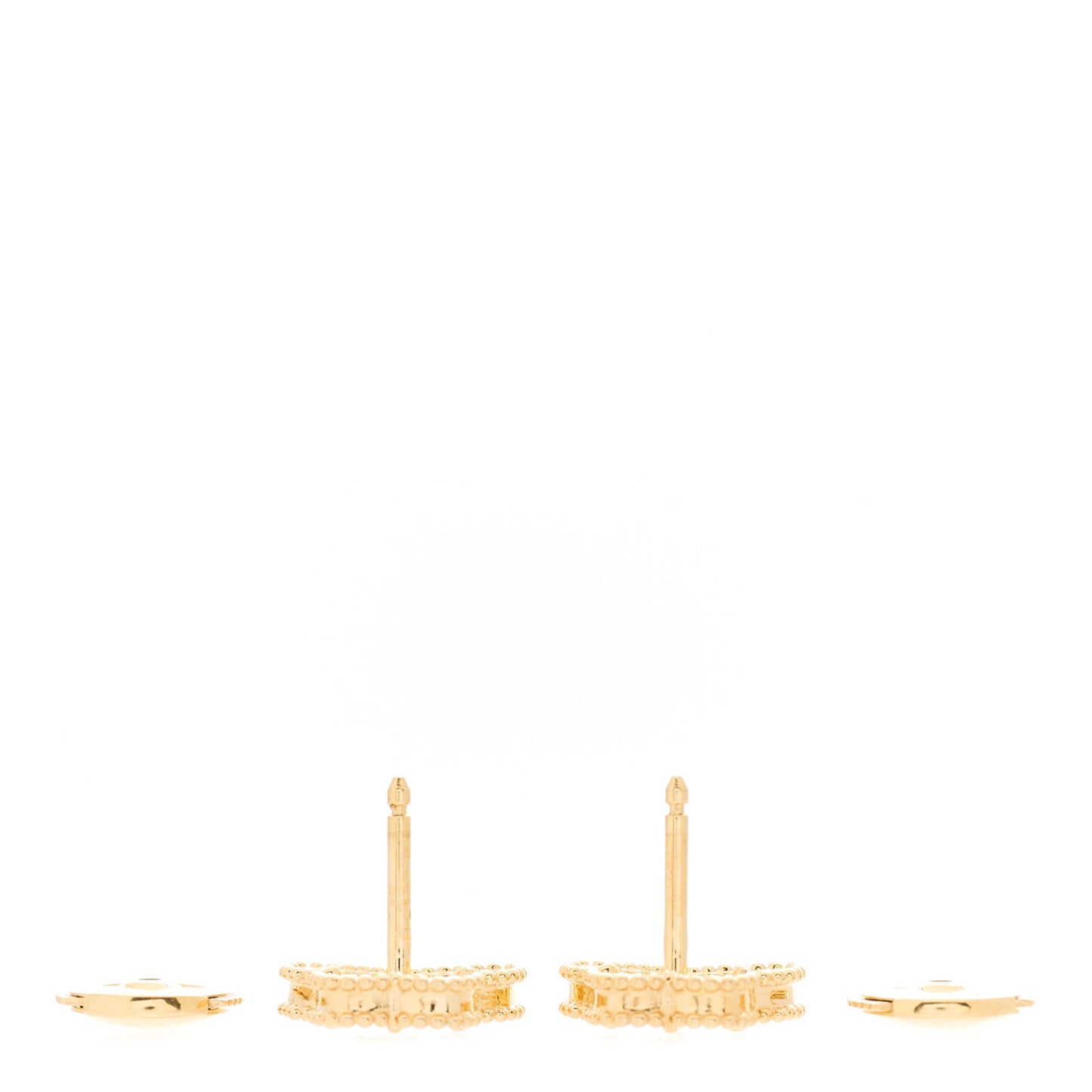 18K Yellow Gold Mother of Pearl Sweet Alhambra Butterfly Earrings