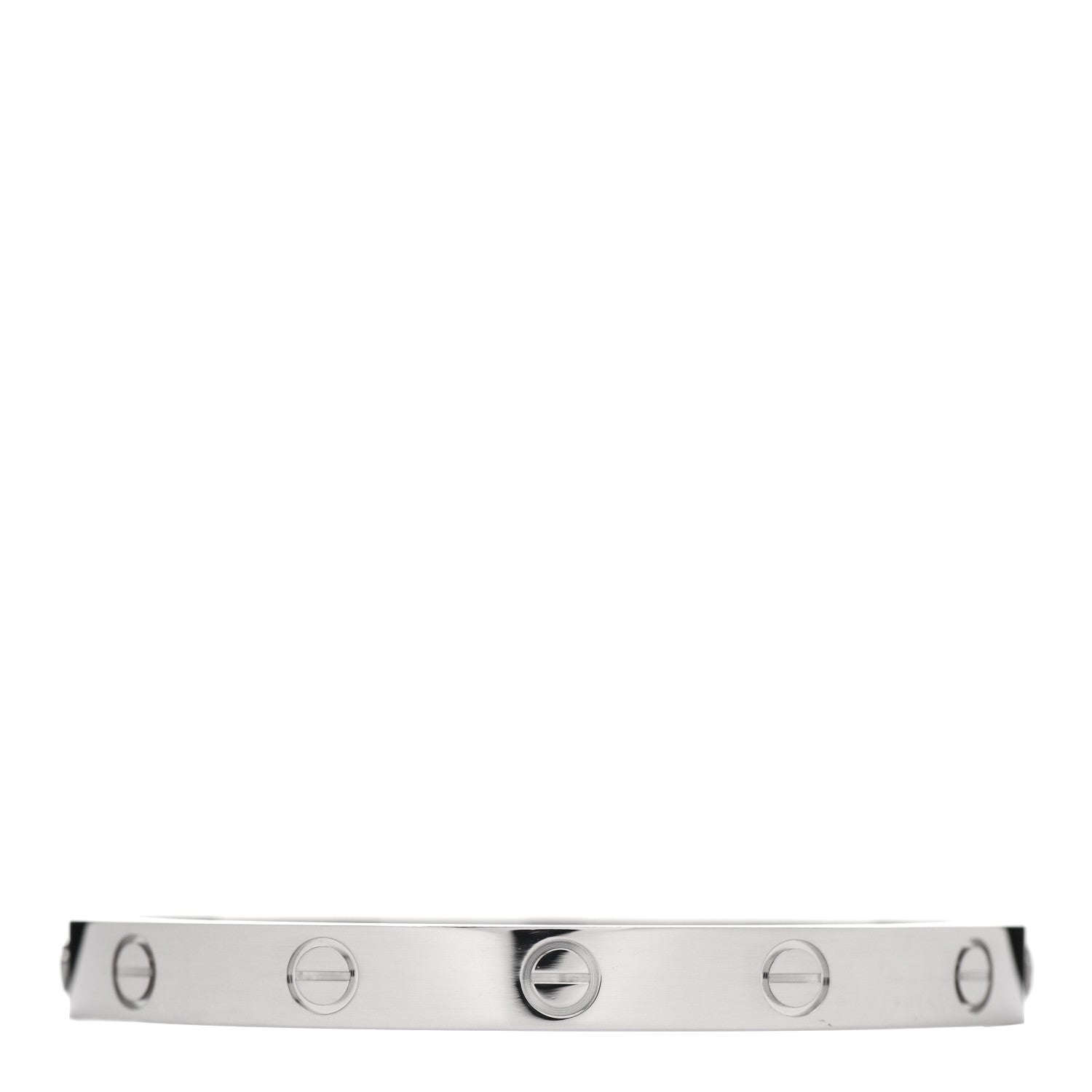 Cartier 18K White Gold LOVE Bracelet 16 2 of 6
