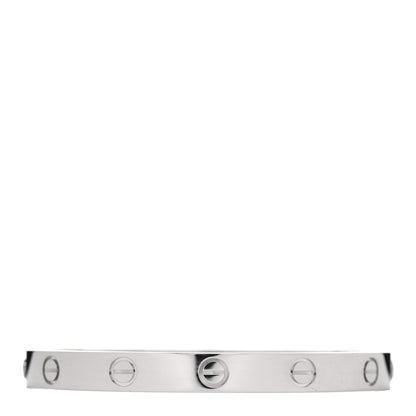 Cartier 18K White Gold LOVE Bracelet 16 2 of 6