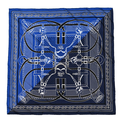 Hermes Silk Grand Manege Cut Bandana Love Scarf 70 1 of 7