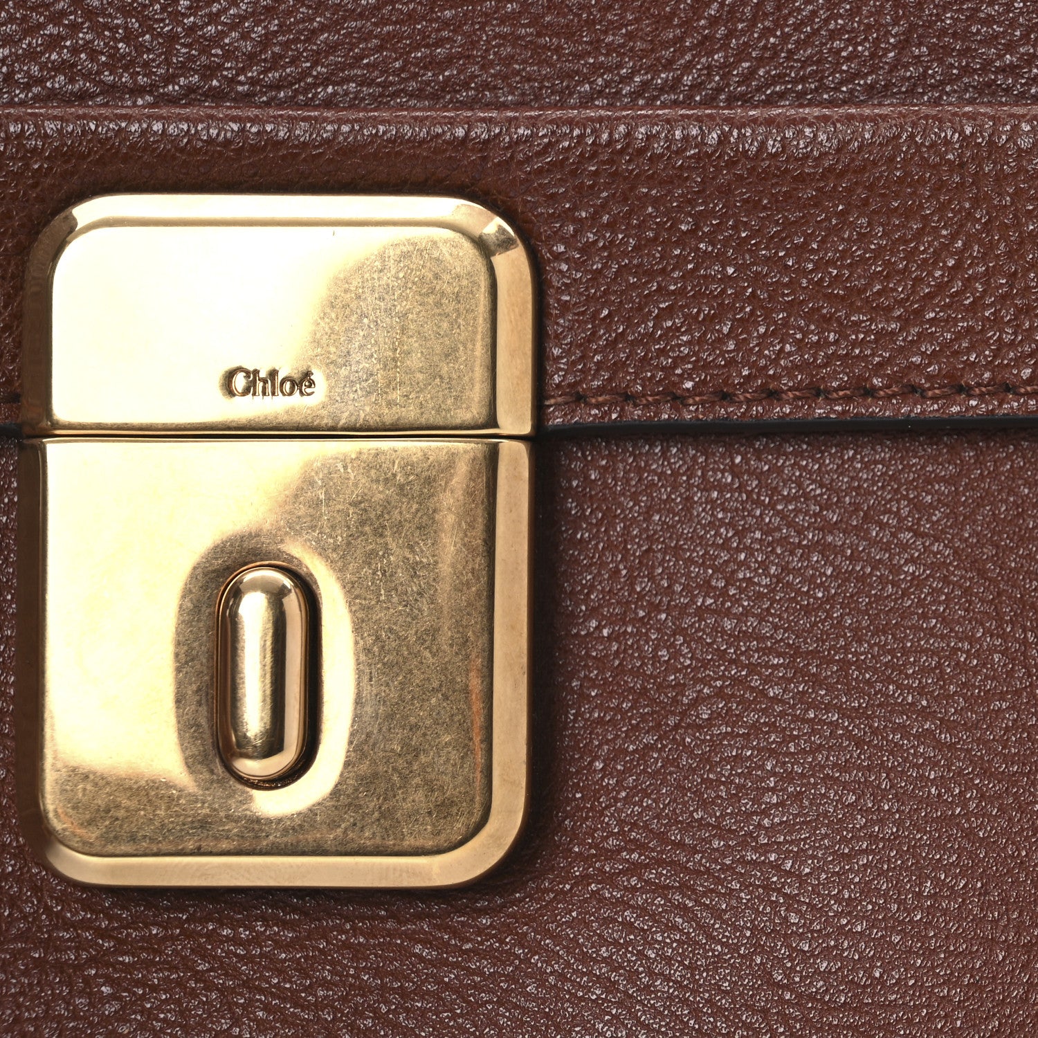 Chloe Calfskin Darla Satchel Tan 8 of 12
