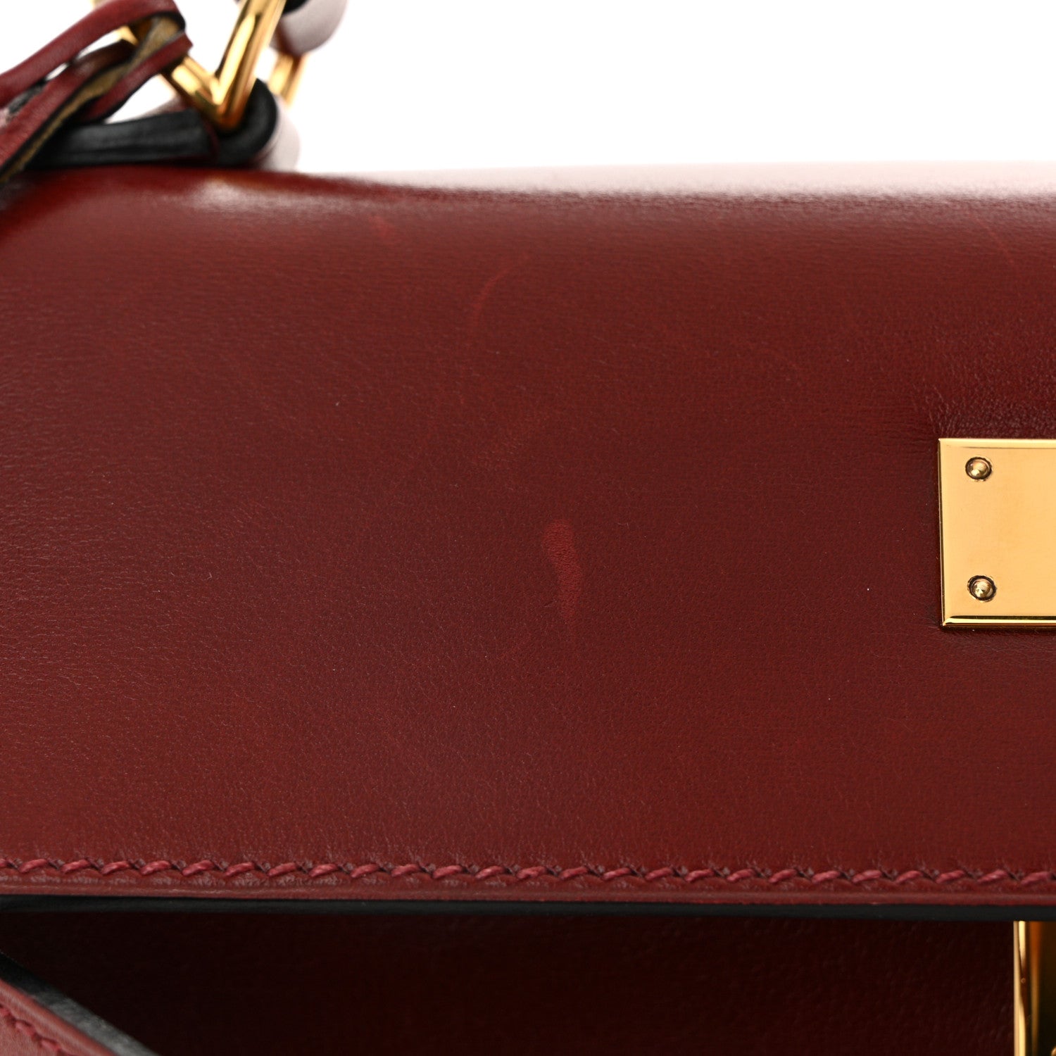 Hermes Box Kelly Retourne 28 Rouge H 11 of 11