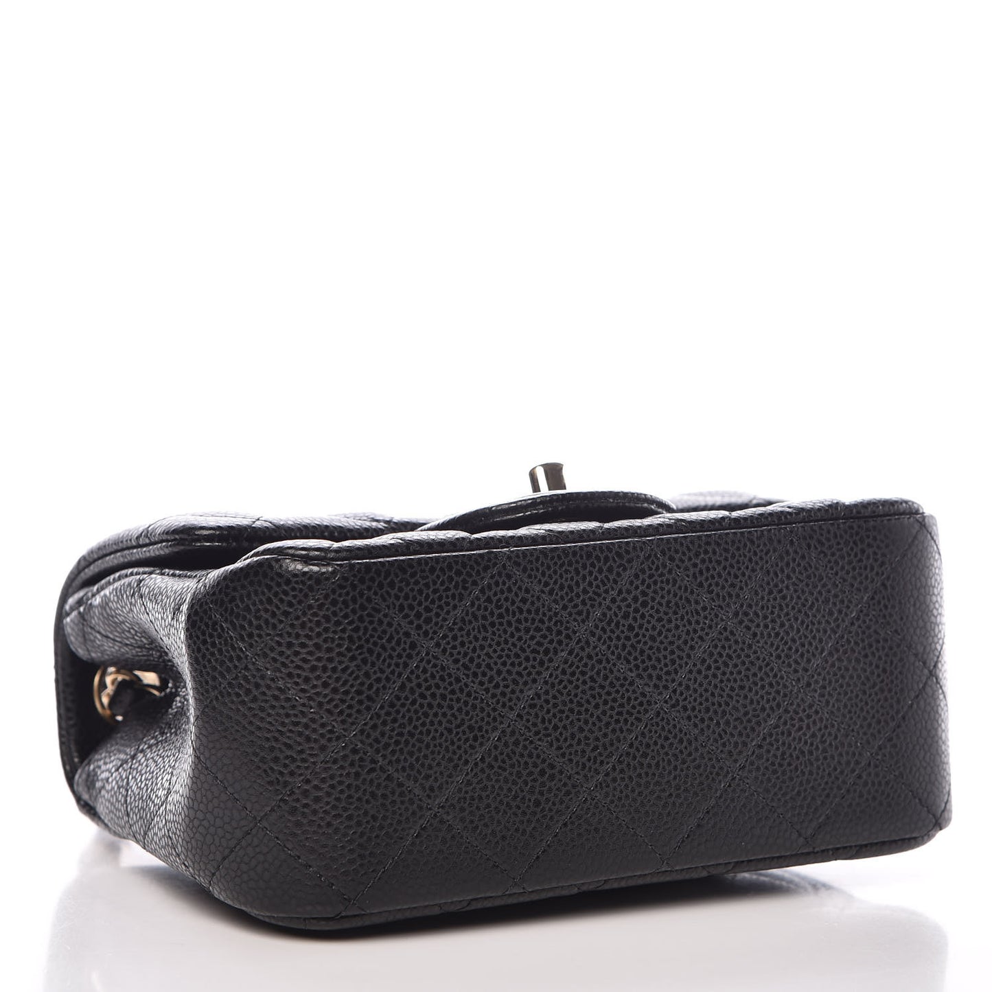 Caviar Quilted Mini Square Flap Black