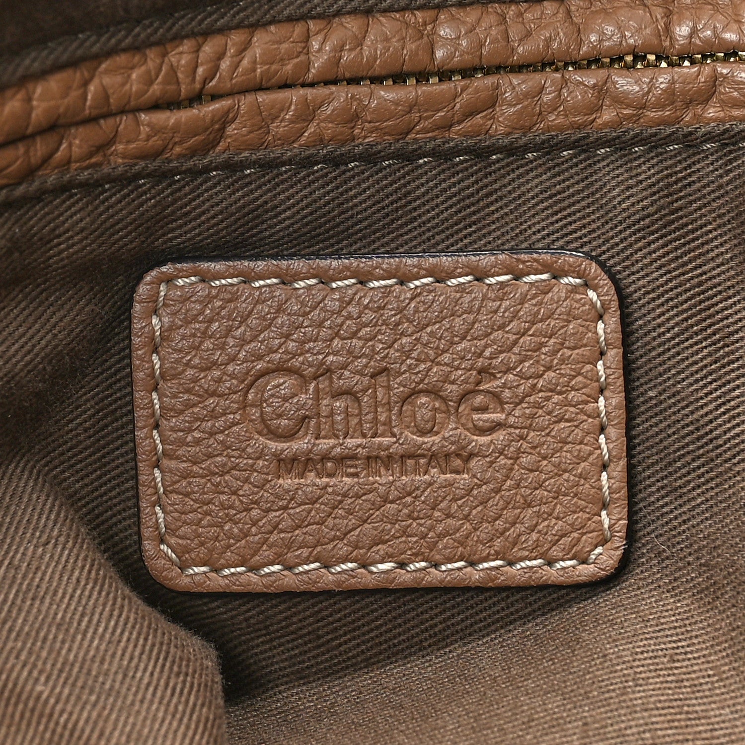 Chloe Calfskin Large New Marcie Tote Nut 6 of 8