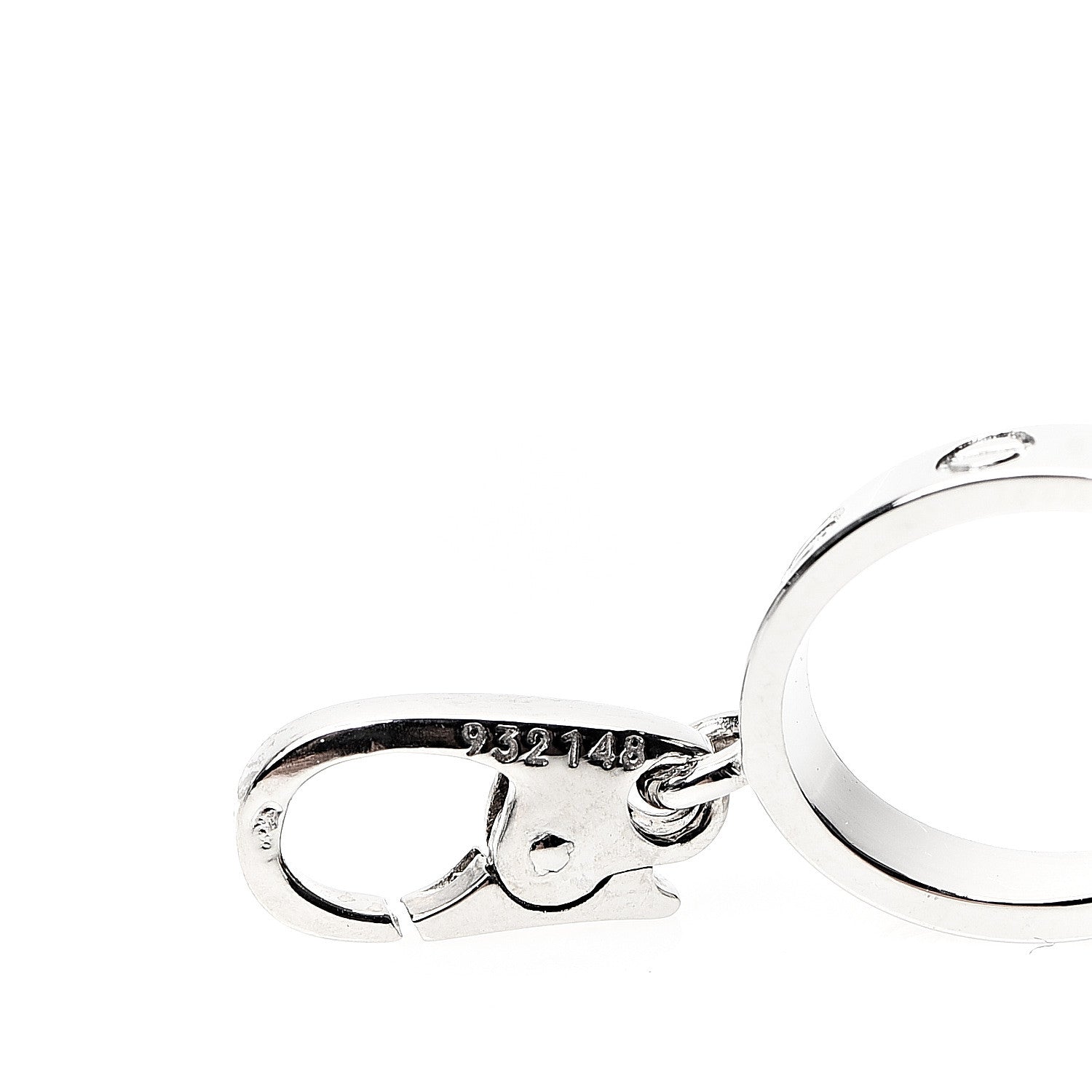 Cartier 18K White Gold LOVE Ring Charm 4 of 4