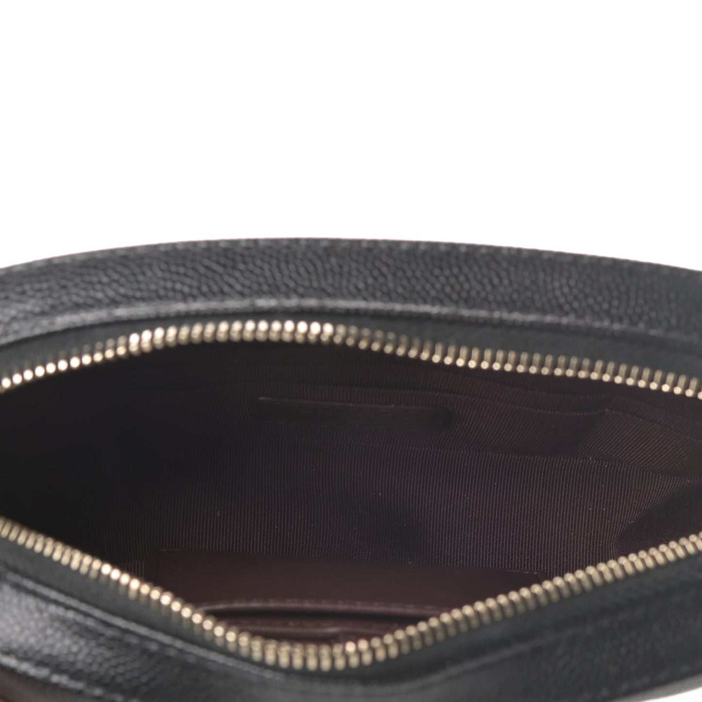 Caviar Quilted Vanity With Chain Black