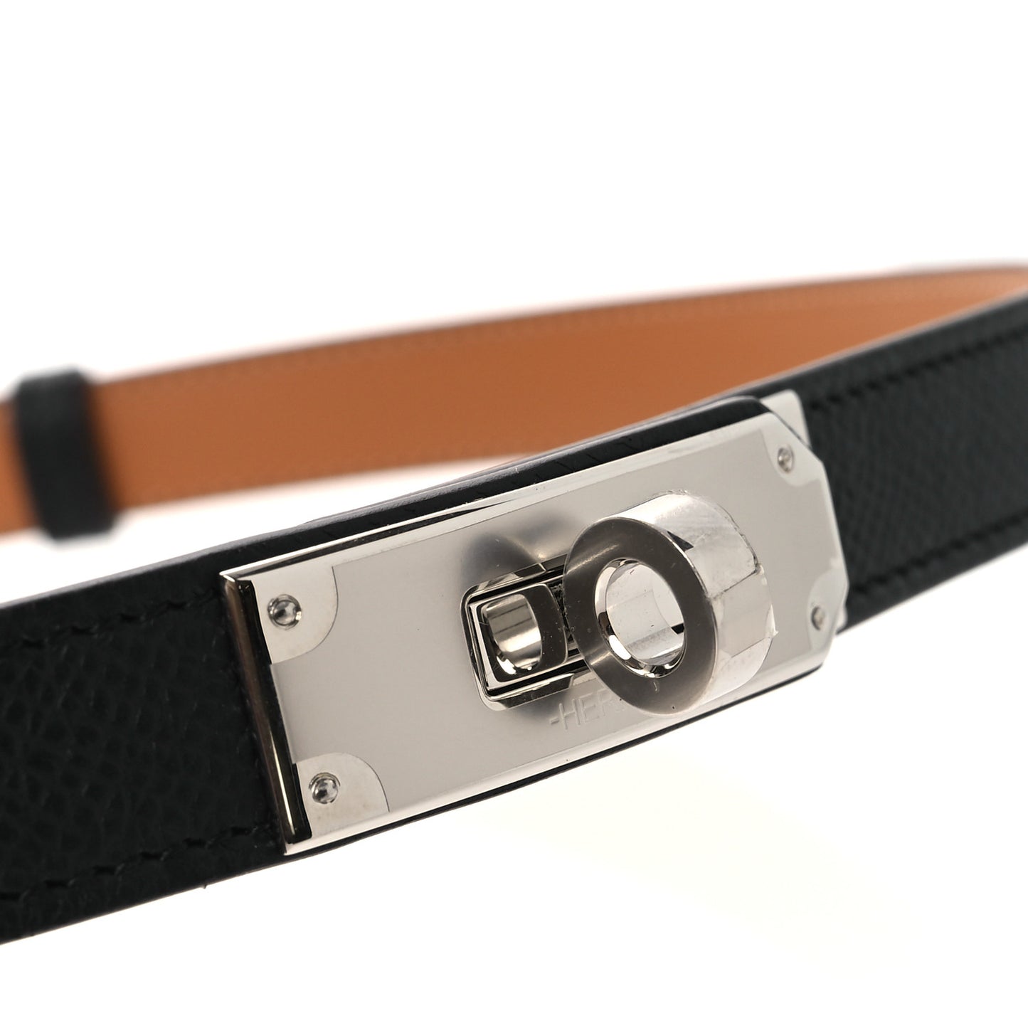 Epsom Kelly Pocket Belt Black