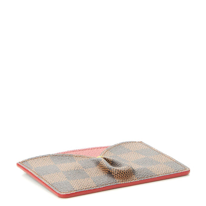Louis Vuitton Damier Ebene Caissa Card Holder Cherry 4 of 8