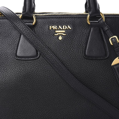 Prada Vitello Daino Tote Black 11 of 17