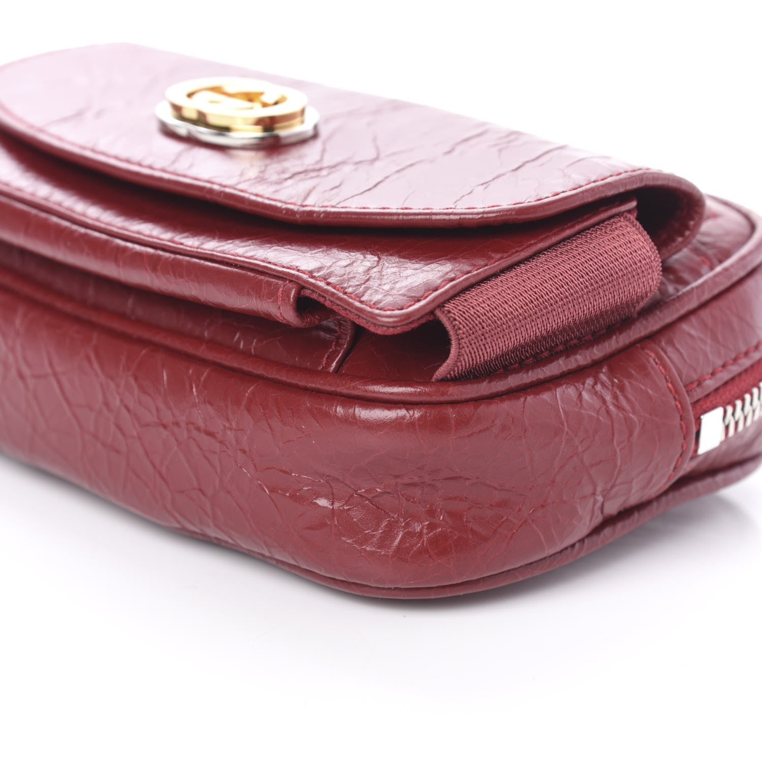 Gucci Fluffy Calfskin Mini Morpheus Belt Bag 70 28 Red 7 of 12