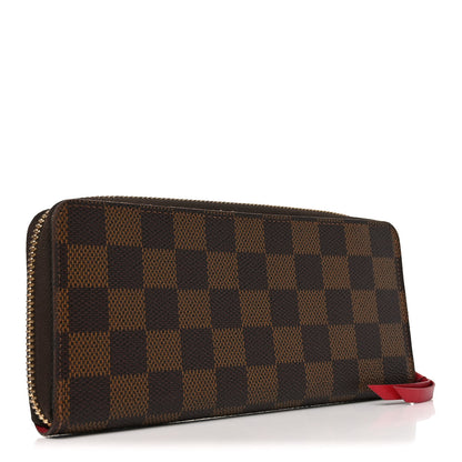 Louis Vuitton Damier Ebene Clemence Wallet Cherry 3 of 6