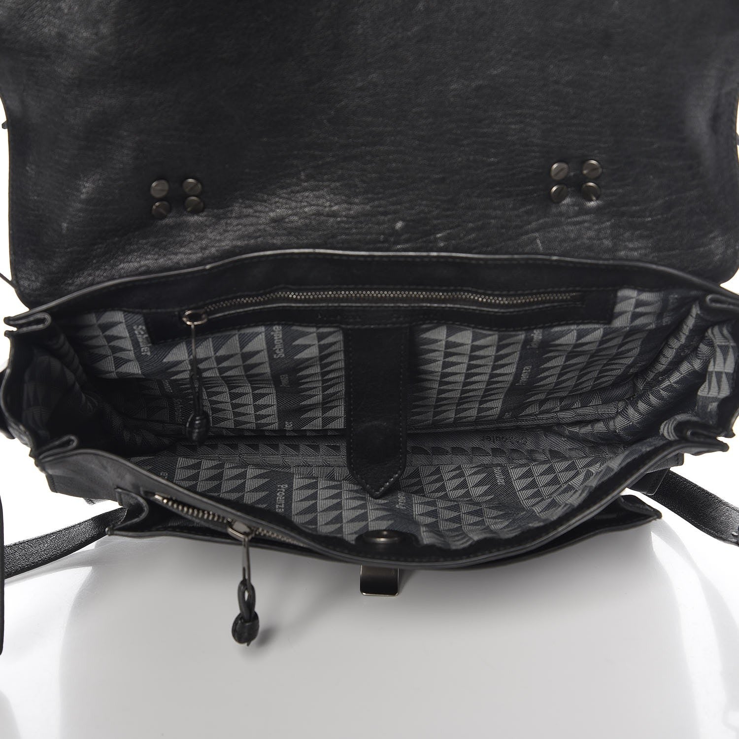 Proenza Schouler Lambskin Fringe Medium PS1 Satchel Black 5 of 7