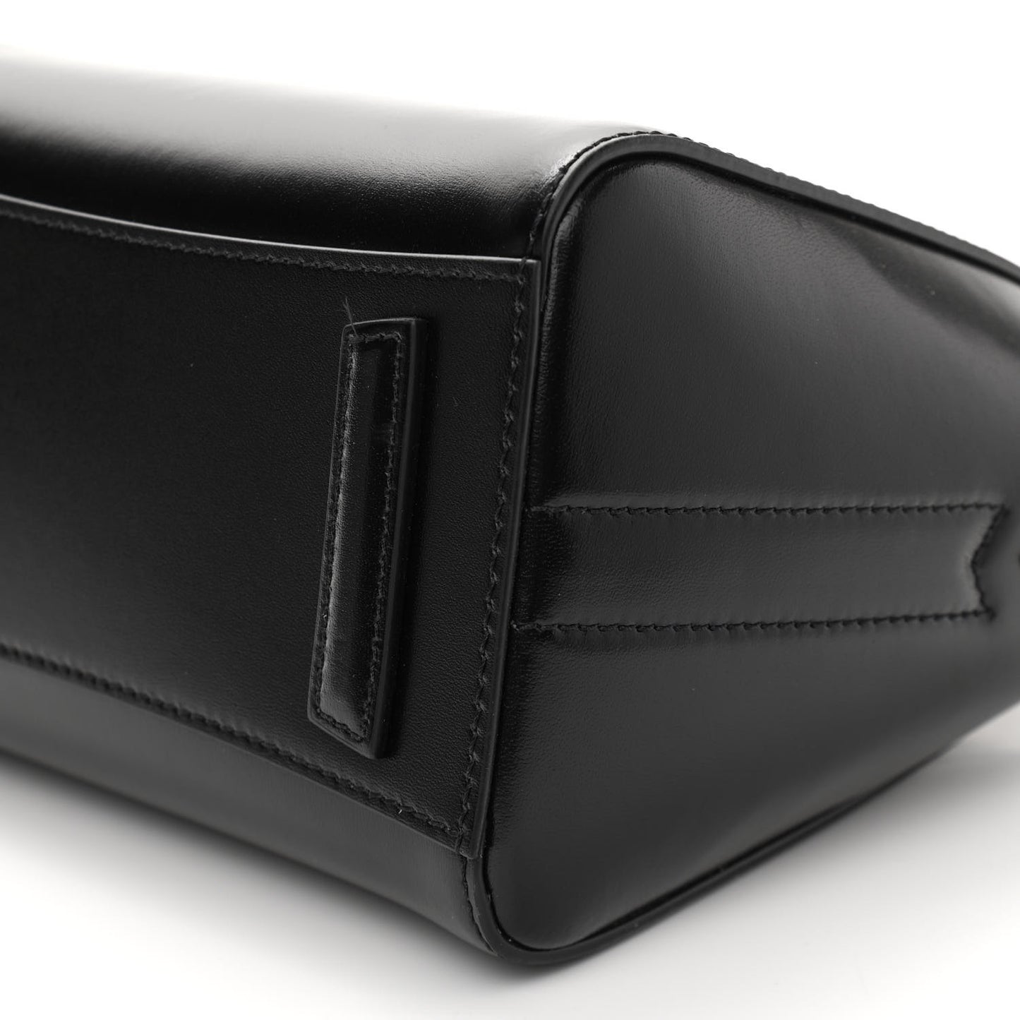 Shiny Lord Calfskin Mini Antigona Black