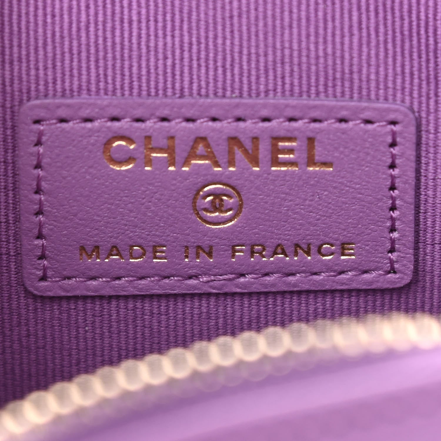 Chanel Lambskin Quilted CC In Love Heart Clutch With Chain Purple 6 of 11