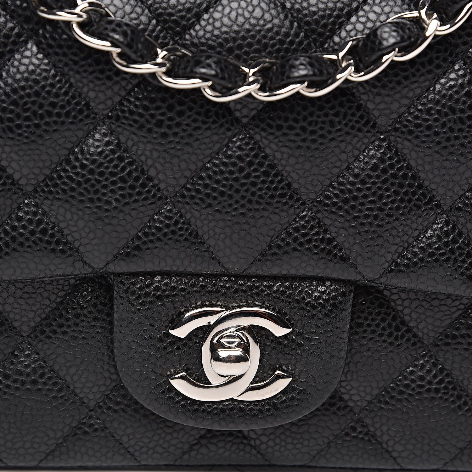 Chanel Caviar Quilted Mini Rectangular Flap Black 11 of 12
