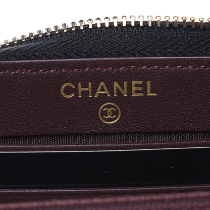 Chanel Lambskin Quilted Small Trendy CC Zip Around Wallet Black 6 of 10