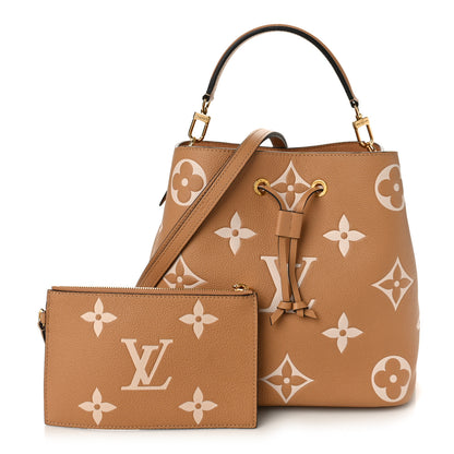 Louis Vuitton Empreinte Monogram Giant Neonoe MM Arizona Beige 1 of 9