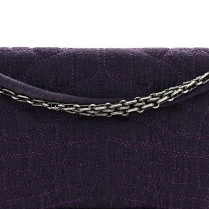 Chanel Jersey Coco's Croc 2.55 Reissue 226 Flap Purple 8 of 10